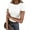 White, variant on Fantaslook Slim Fit Tops for Women Short Sleeve Crew Neck Shirts Stretch Basic Casual T Shirts