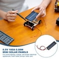 thumbnail image 4 of Uxcell 5 Pcs 0.5V 0.08W 160mA Mini Solar Panels, Small Polycrystalline Solar Cell Panel with 2 Cable for DIY Electric Toy Materials Kits Charger, 53mm x 18mm, 4 of 6