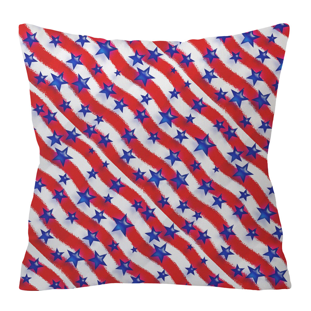 Cotonie Independence Day 4th Of July Pillow Cases Sofa Cushion Cover