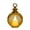 Gold, variant on LED Round Vintage Lantern, 5.31" Flameless Candle Light with Hanging Ring for Christmas Table Decor