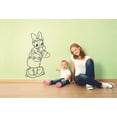 thumbnail image 2 of Happy Daisy Duck Disney Mickey and Friends Cartoon Wall Sticker Art Decal for Girls Boys Room Bedroom Nursery Kindergarten House Fun Home Decor Stickers Wall Art Vinyl Decoration Size (20x18 inch), 2 of 3