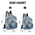 Blue Foreset Snowy Mountain Quilted Backpack Fashion Daypack Commuter ...