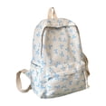 thumbnail image 2 of Bow Backpack For Women Aesthetic Nylon Rucksack Cute Kawaii Backpack Set With Bow Pattern, 2 of 6