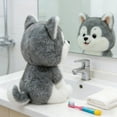 thumbnail image 4 of Rirozkan Dog Plush Toy, Realistic Sitting Siberian Husky Plush, Lifelike Stuffed Dog for Dog Lovers, Soft Cuddle Toy for Home Decor, Gifts and Relaxation, Gray, 4 of 7