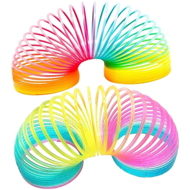 Rainbow Spiral / Calidad Premium / Fantásticos y coloridos toboganes de escalera en colores neón para fiestas de cumpleaños infantiles como obsequios para niñas y niños Zhivalor LRWJ542