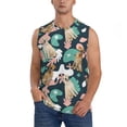 thumbnail image 2 of Fotbe Men's Labrador Retriever Dog Print Men's Sleeveless Muscle Tank Tops Casual T-Shirts for Gym Workout Beach-XX-Large, 2 of 8