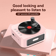thumbnail image 5 of Retro Bluetooth 5.3 Speaker 18th Century Phonograph Style Speaker 360° Stereo Sound Vinyl Record Green, 5 of 8