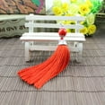 thumbnail image 5 of U8MO 8cm Key Chian Pendant Ice Silk Lobster Clip Tassel Trim Jewelry Making 13 Colors-1# red, 5 of 9