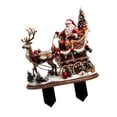 thumbnail image 3 of Figura de trineo de Papá Noel con reno, decoración navideña, estaca, modelo en miniatura creativo de Navidad, letrero de patio acrílico para jardín, 3 of 8