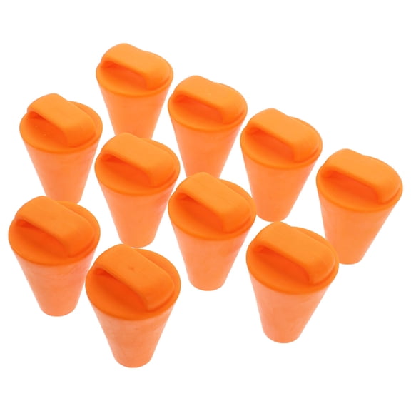 PBPBOX 10Pcs Professional Tpe Boat Drain Plug Flexible Marine Accessory in Orange