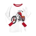 thumbnail image 5 of larppty Toddler Kids Boys Pajamas Sets Dinosaur Sleepwear T-Shirt Tops Pants Set (Red,4-5 Years), 5 of 7