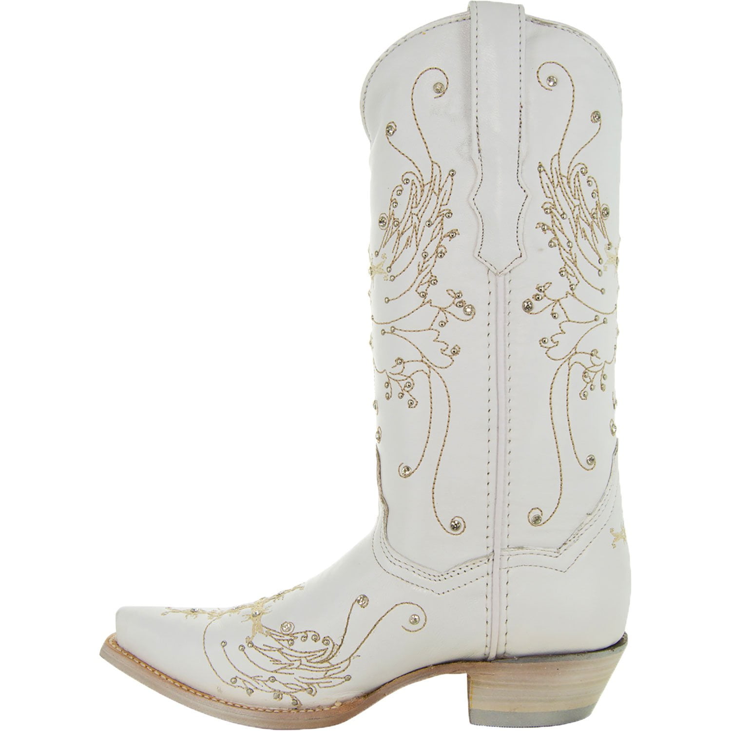 white cowboy boots with rhinestones
