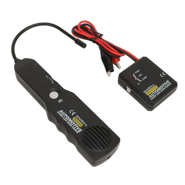 Automotive Short Open Finder, Indicator Light 7inch Flexible Probe Car Cable Wire Circuit Tracker Buzzer for Repairing