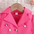 thumbnail image 5 of oqasdz Girls Outfits 2 Piece Set Fashion Solid Color Coat Top and Dress For Toddler Girls Casual School Party Wear/3-4 Years, 5 of 7