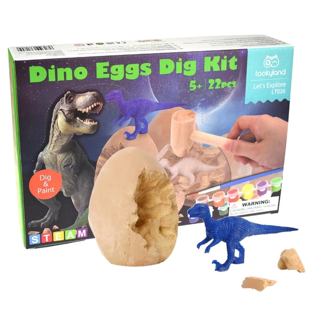 Kit de dinosaurios excabacion huevos