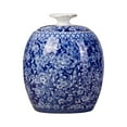 thumbnail image 3 of AMLESO Antique Ceramic Ginger Jar Tea Storage Handicraft Floral Arrangement Flower Vase C, 3 of 7