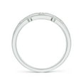 thumbnail image 2 of ANGARA Natural 0.07 Ct. Diamond Stackable Stackable Ring in 14K White Gold for Women (Ring Size: 3), 2 of 10