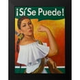 thumbnail image 2 of Valadez, Robert 12x14 Black Modern Framed Museum Art Print Titled - Rosita - Si Se Puede, 2 of 5