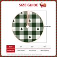 thumbnail image 2 of Salouo Green White Lumberjack Plaid Christmas Tree Skirt 30" Farmhouse Christmas Decorations Snowman Xmas Tree Skirt Tree Mat for Holiday Party Decor, 2 of 8