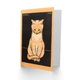 thumbnail image 2 of Sitting Tabby Cat Julie De Graag Greetings Card Plus Envelope Blank inside, 2 of 3
