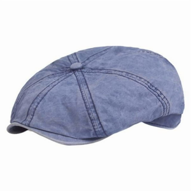 Boina de diseño vintage para mujer, se adapta a cabezas de 56 a 59 cm, accesorio de ajuste universal. Azul