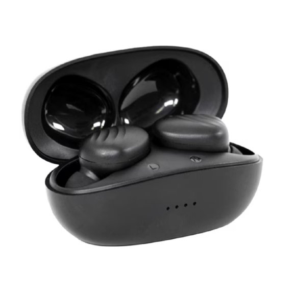 Refurbished Wicked Audio WI-TW4550 Mojo 300 True Wireless Headphones, Easy Flex Connect (Black)