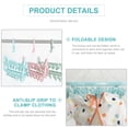 thumbnail image 2 of SUTENG Laundry Hanger Drying Rack - Foldable Clip and Drip Hanger with 32 Pins, Clothes Drying Rack, Sock Hanger for Drying Towels, Bras, Baby Clothes, Plastic Laundry Sock Drying Hanger, 2 of 6