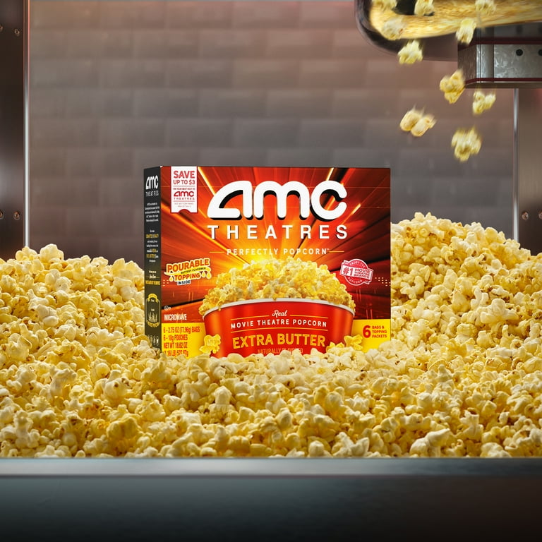 AMC Theatres Microwave Popcorn 6ct, Extra Butter