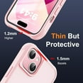 thumbnail image 6 of for iPhone 13 Case & iPhone 14 Case with Invisible  Ring Stand Translucent iPhone 13 & 14 Phone Case 6.1" [Compatible with MagSafe][Great Grip Feeling], Pink, 6 of 15