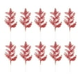 thumbnail image 1 of Naiovety 30 pack/lote decoraciones navideñas blancas versátiles ramitas de purpurina para ramas de pino artificiales divertidas DIY rojo 30 Uds., 1 of 6