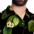 thumbnail image 5 of pear Men's Short Sleeve Button Down Hawaiian Beach Printed Casual Shirts, 5 of 6