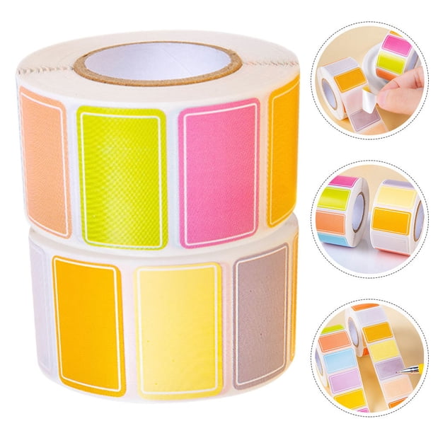 unbranded Etiquetas Adhesivas De Papel Recubierto Multicolor Para Organización Y Clasificación Fácil
