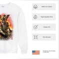 thumbnail image 6 of Apocalypse Reaper Sweatshirt Fantasy Skeleton Knight with a Sword Medieval Legendary Creature Dragon Wizard Crewneck, 6 of 7