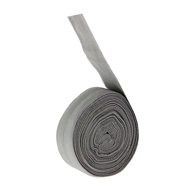 Cinta elástica inclinada de 10 m, cinta falz, goma plegable, 20 mm, cinta base de goma gris