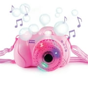 Bubble Camera Toys for Kids | Toddler Bubble Camera | Bubble Camera for Kids | Handheld Camera Bubble for Kids | Pink Bubble Camera with Bubbles | Musical Bubble Camera with Lights (1 pack)