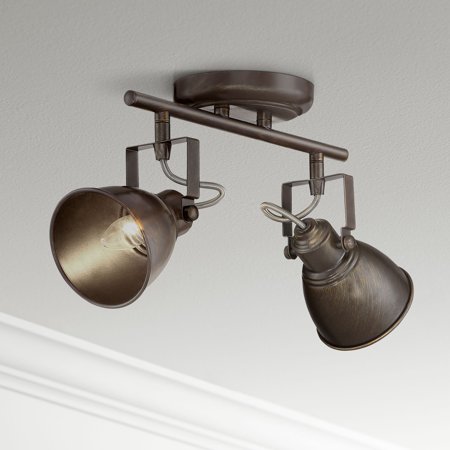 - Pro Track® Abby 2-Light Bronze Track Fixture