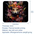 thumbnail image 5 of Floral Animal Gaming Mousepad Mouse Mat Desk Mat - Square, 8.3x9.8 Inch, Non-Slip Rubber Bottom, Printed, Suitable for Office and Gaming, 5 of 6