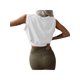 thumbnail image 5 of VISgogo, camisetas sin mangas deportivas cortas para mujer, Top corto de Yoga con cuello redondo liso sin mangas, chaleco de ombligo de entrenamiento de verano para mujer VISgogo  moda, 5 of 8