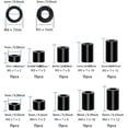 thumbnail image 2 of Durable ABS Insulation Columns, Double-Thick Round Nylon Isolation Standoffs in Black & White, 100-230 PCS Sturdy Box Packaging for Electrical Systems, Easy Installation for Professionals & DIY, 2 of 6