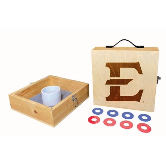 East Tennessee State University E Engraved Square Washer Toss Set