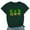 Army Green, variant on Kayannuo Short Sleeve Womens Tops Graphic Tees Women Valentine's Day Women's Casual Round Neck Short-sleeved Printed T-shirt Top