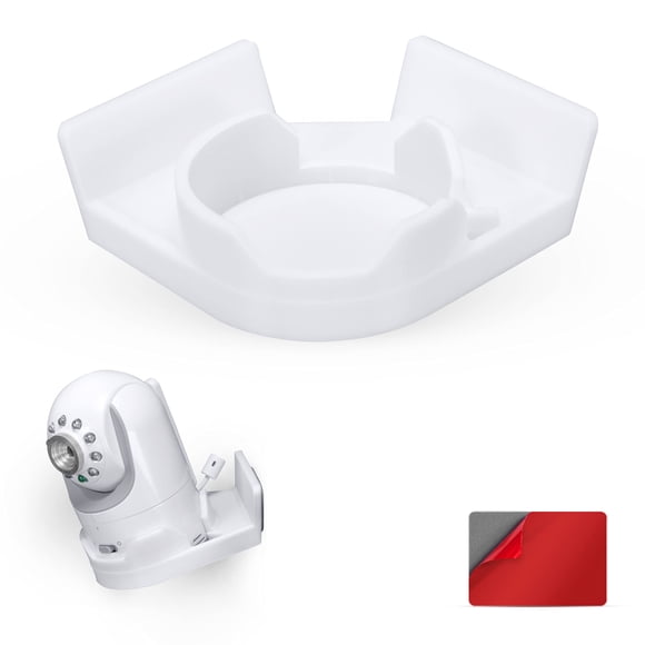 Estante de pared adhesivo para montaje en esquina Infant Optics DXR-8 y Pro, visualización óptima, giro e inclinación completos, fácil instalación, sin ensuciar, sin tornillos de Brainwavz