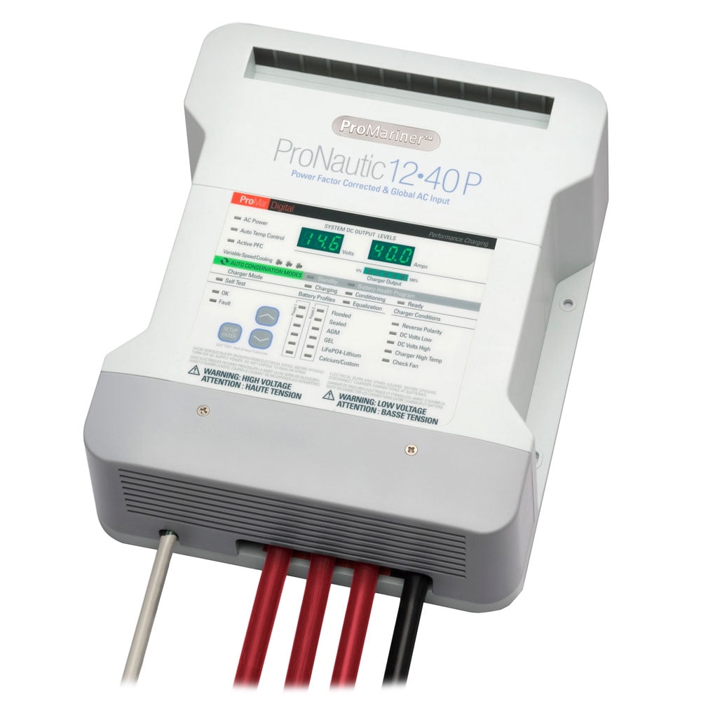 ProMariner ProNautic 1240P 40 Amp 3 Bank Marine Battery Charger 40A 63140
