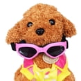 thumbnail image 5 of Gafas para perros, gafas de sol para mascotas, gafas plegables para perros, gafas de sol con protección UV (rosa, L), 5 of 5