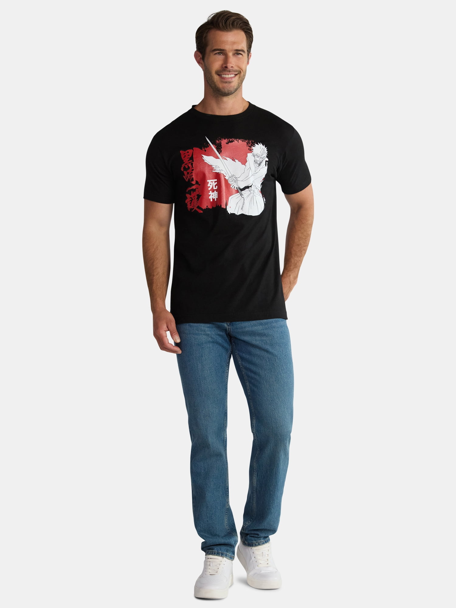 Bleach Men's Graphic Tee with Short Sleeves, Sizes M-XL