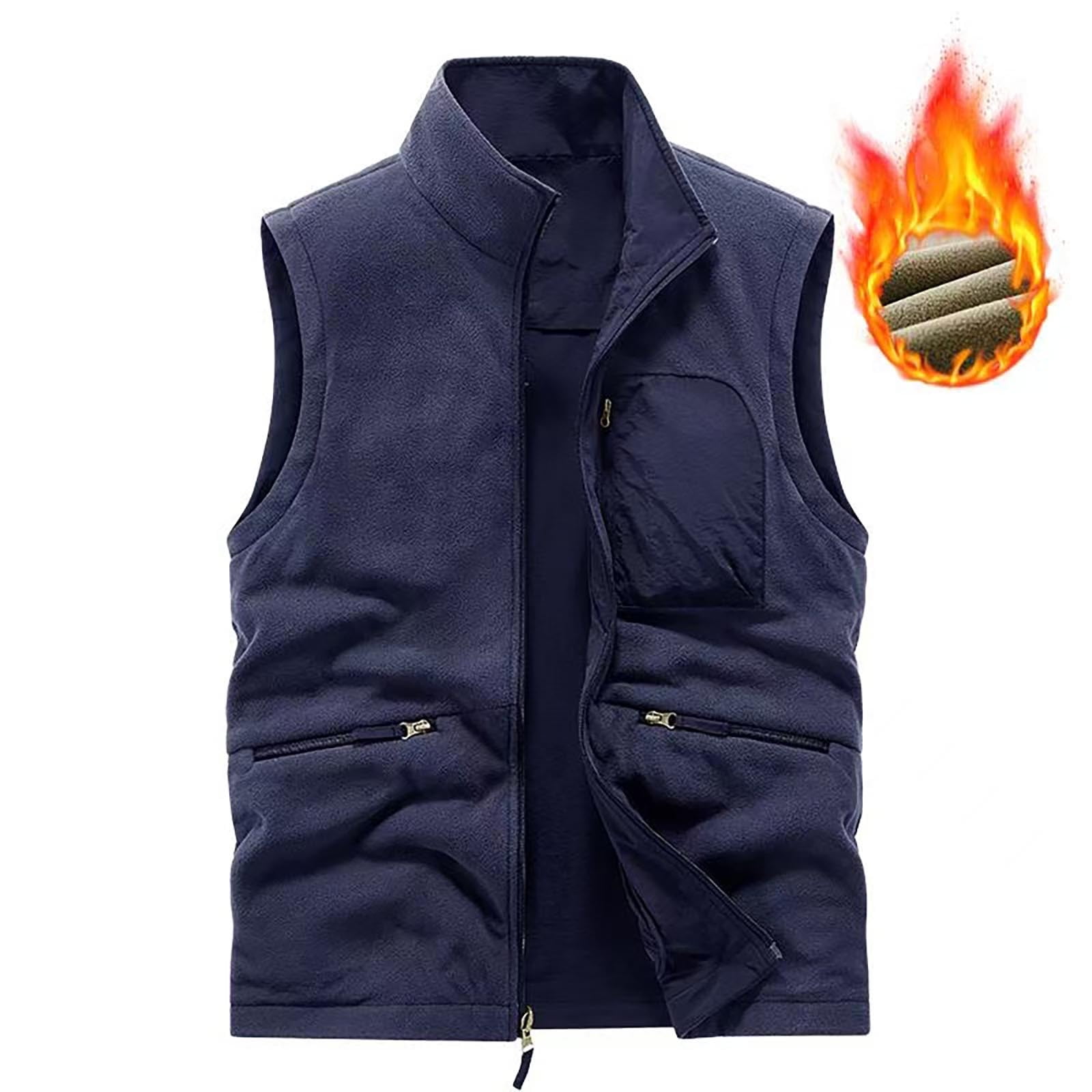 Womens Tank Tops- Cargo Vest for Women Casual Sleeveless Lightweight Outdoor Fishing Safari Travel Photo Vest with Multi Pockets Blue XL
