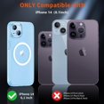 thumbnail image 2 of Magnetic for iPhone 14 Case & iPhone 13 Case Clear(Compatible with MagSafe)(Never Yellow) Non-Slip Shockproof Phone Case 6.1 inch, 2 of 14