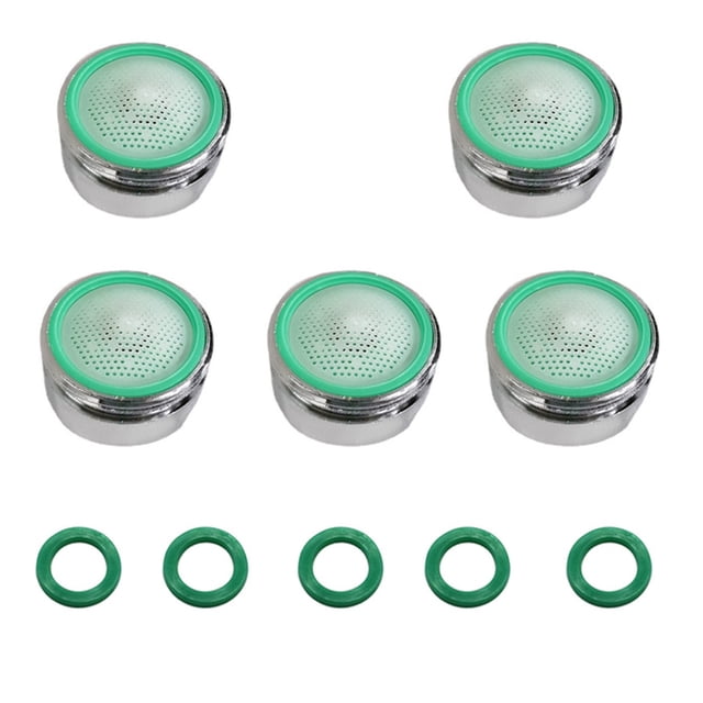 5 Pcs Sink Faucet Aerator,Net Mouth, Bubbler, Faucet Filter Mouth, Faucet Accessories, 4-6-8l Constant Flow Water-saving Device Faucet Aerators ,Easy to Install