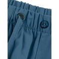 thumbnail image 4 of Fangasis Men Trousers Elastic Waist Pants Drawstring Sweatpants Mens Comfy Long Fashion Work Lounge Sky Blue 4XL, 4 of 9