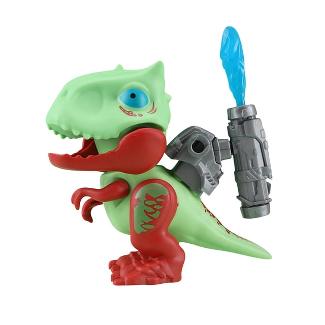 Juguete de construcción de dinosaurios con rompecabezas 3D para niños con transmisor